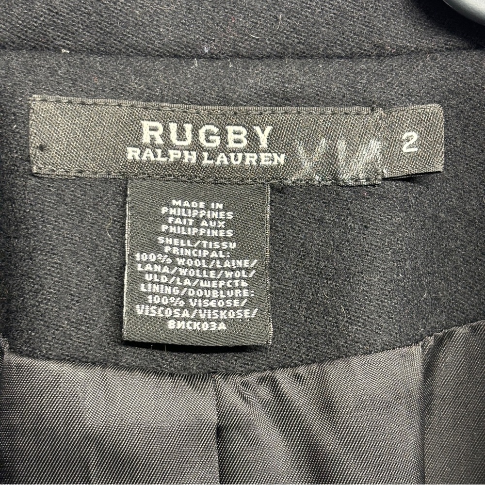 Rugby Ralph Lauren Tuxedo Jacket Coat 2 Black Wool Tailcoat Formal Suiting - Picture 3 of 8